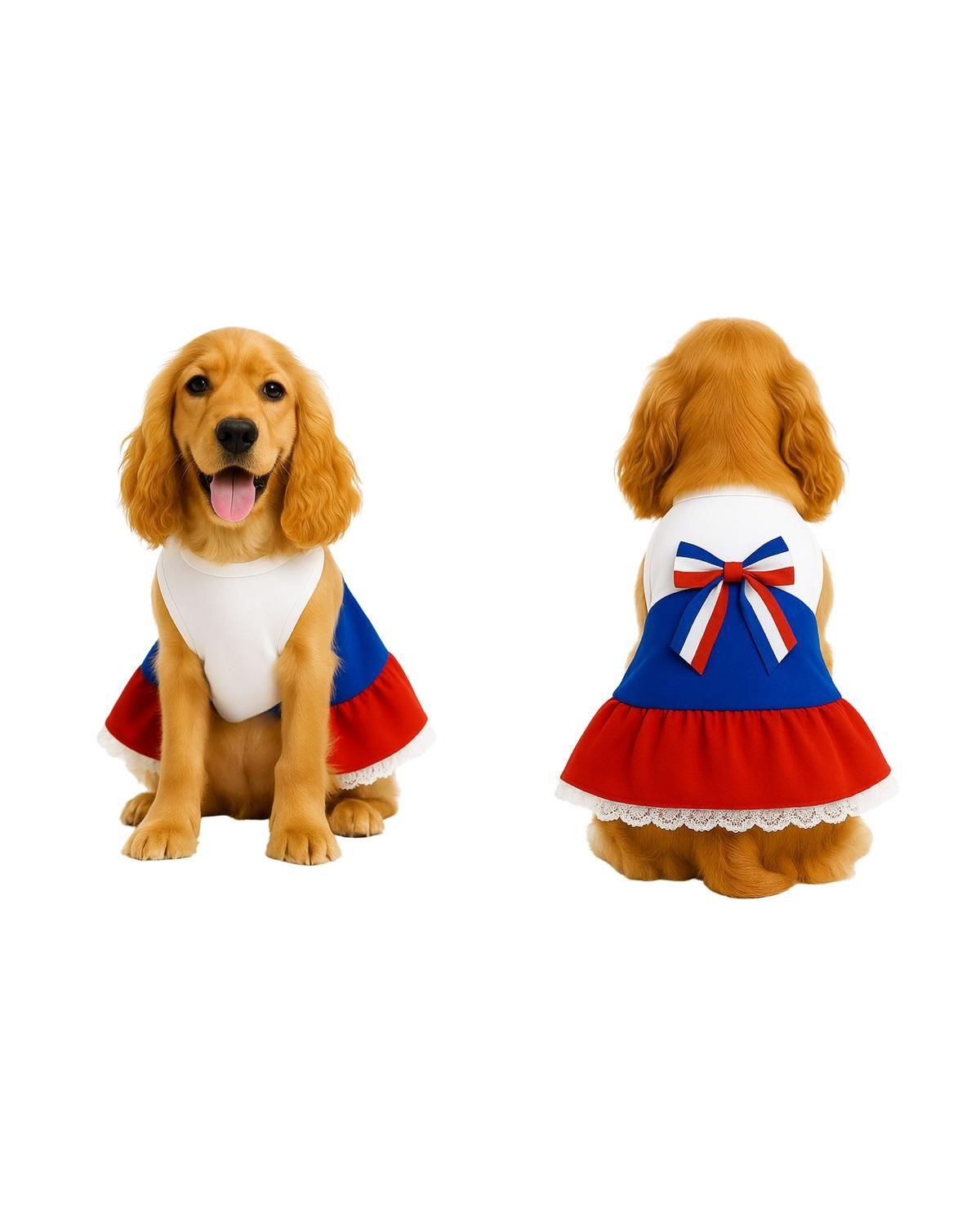 Vestido Huasa para Perro Talla XL | Fiestas Patrias-3