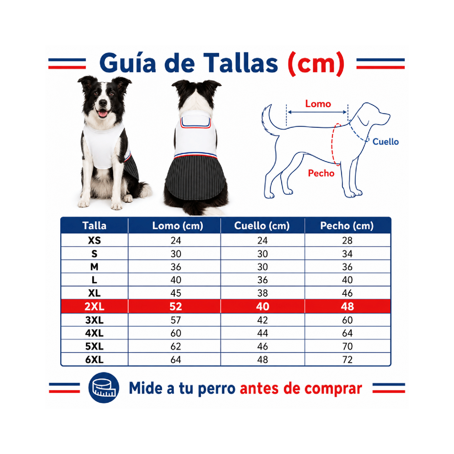 Traje de Huaso Chileno para Perro Talla 2XL-3