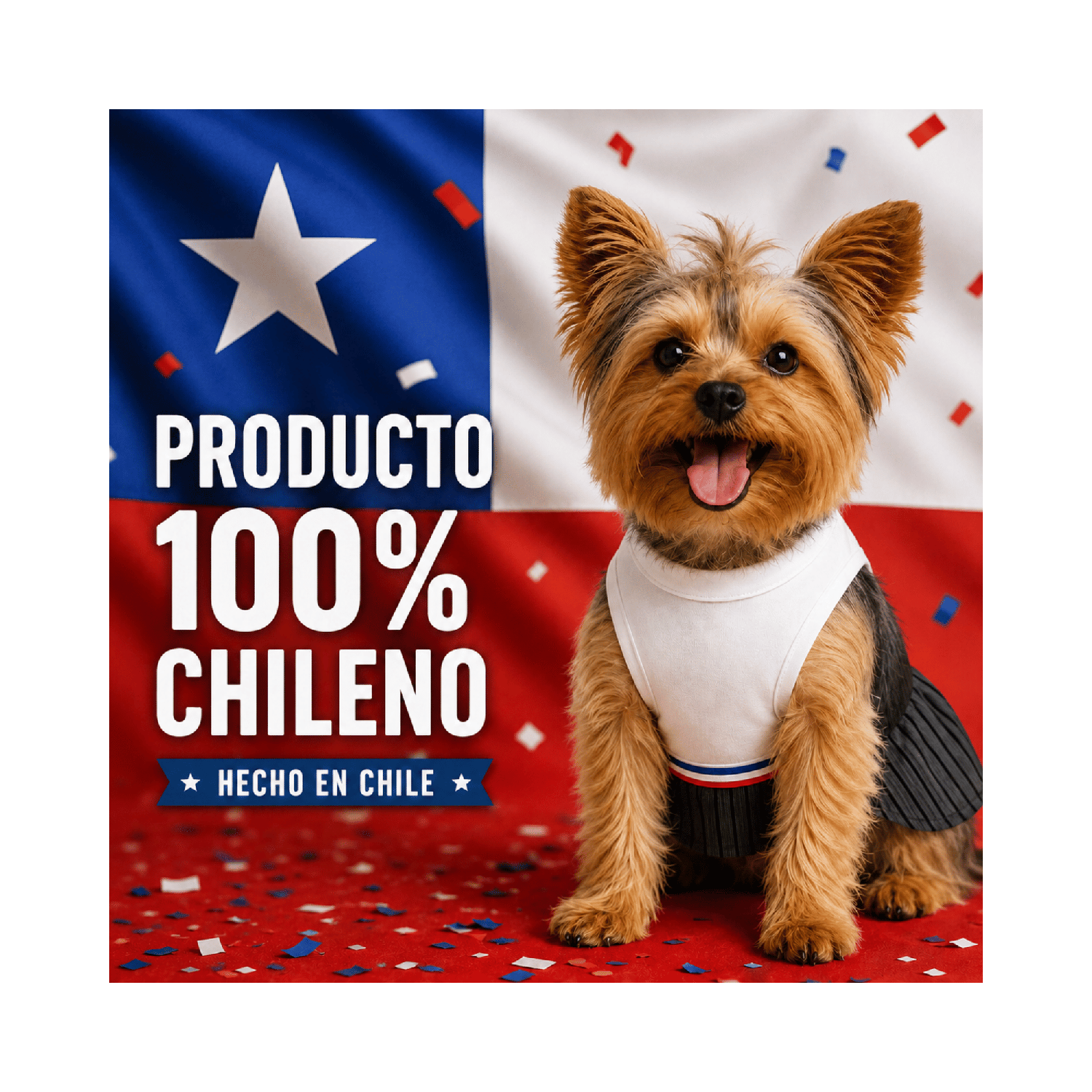 Traje de Huaso Chileno para Perro Talla S-6