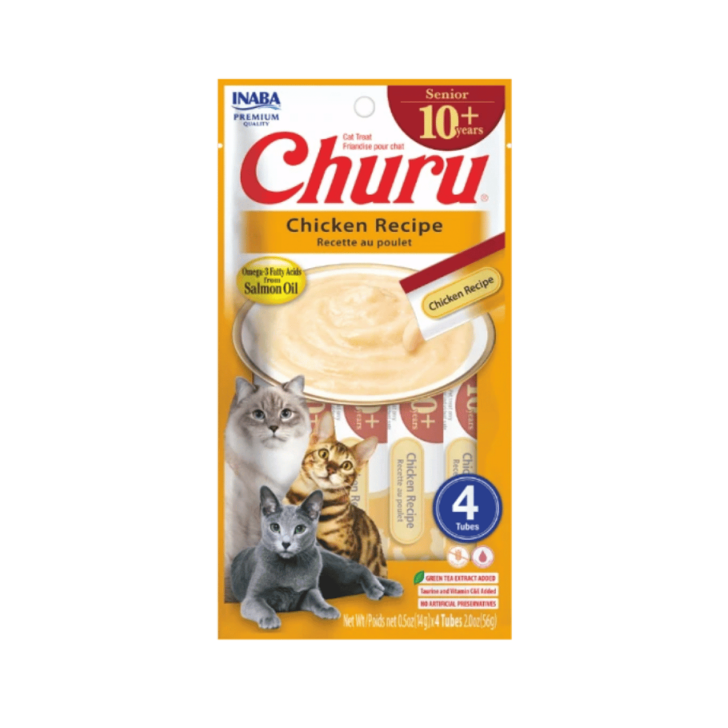 Churu Cat Senior 10+ Pollo 14g x4 | Pack 6 Unidades-1