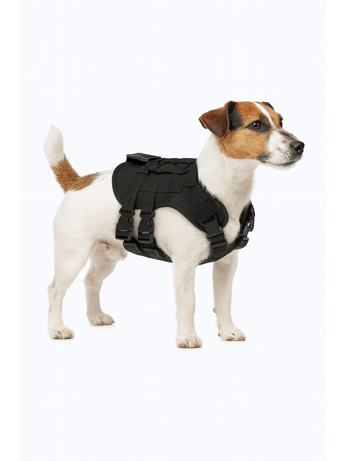 Arnés Táctico Perro Talla S Ajustable Reforzado con Manilla-7
