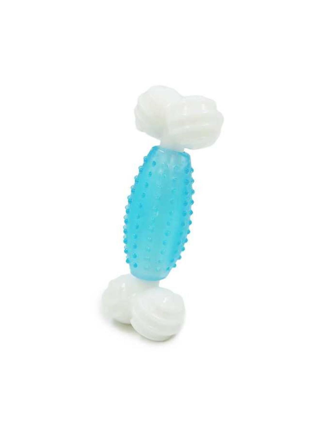 Juguete Hueso Nylon Hey! 12,3x5x3,3 cm Blanco y Celeste Perros-3
