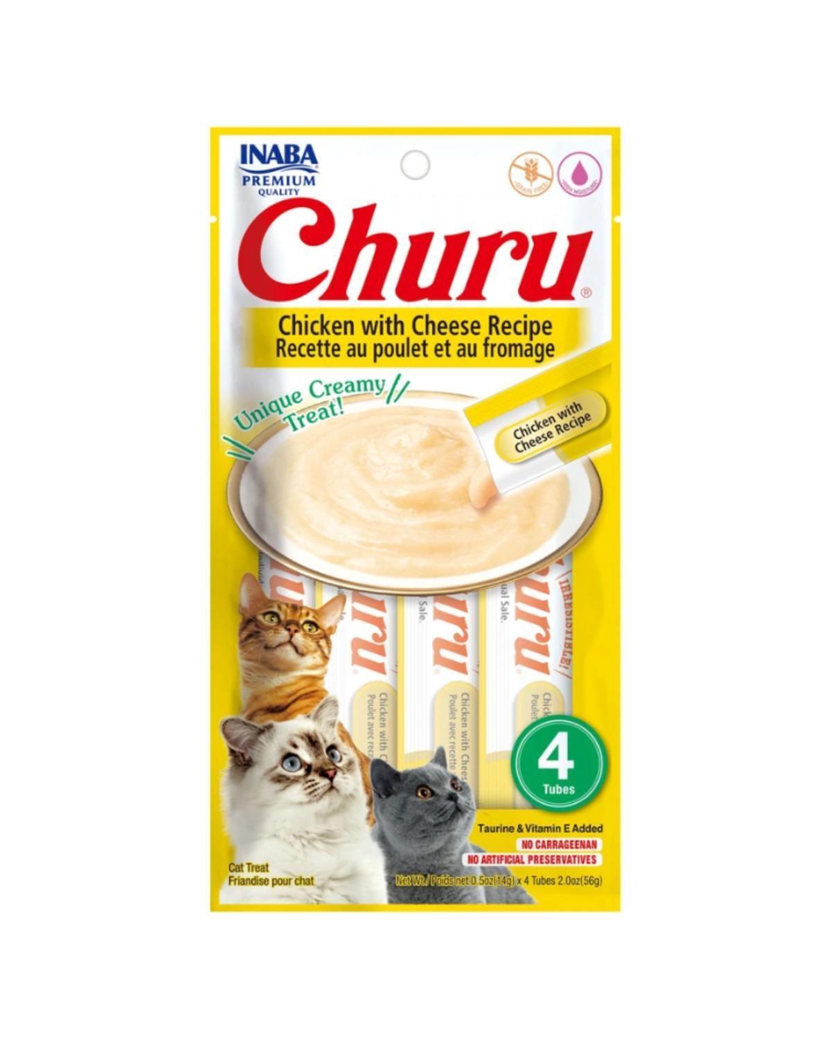Churu Cat Pollo y Queso 14g x4 | Pack 6 Unidades-2