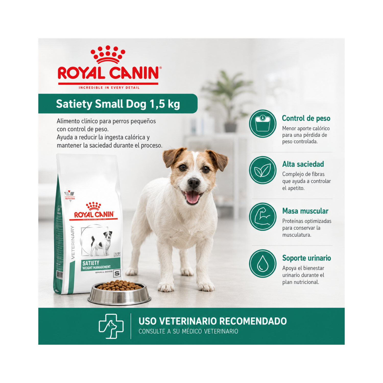 Royal Canin Satiety Small Dog 1.5 kg | Control De Peso-5