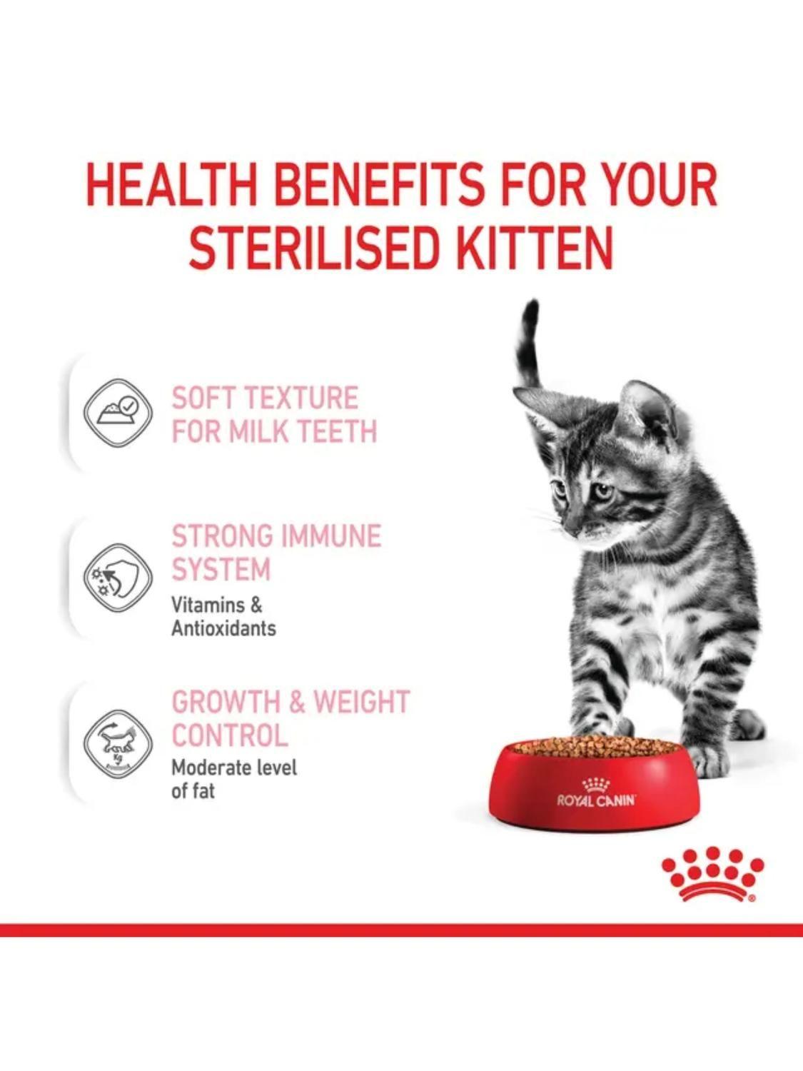 Royal Canin Kitten Sterilised Pouch 85g Pack 12 Gatos-6