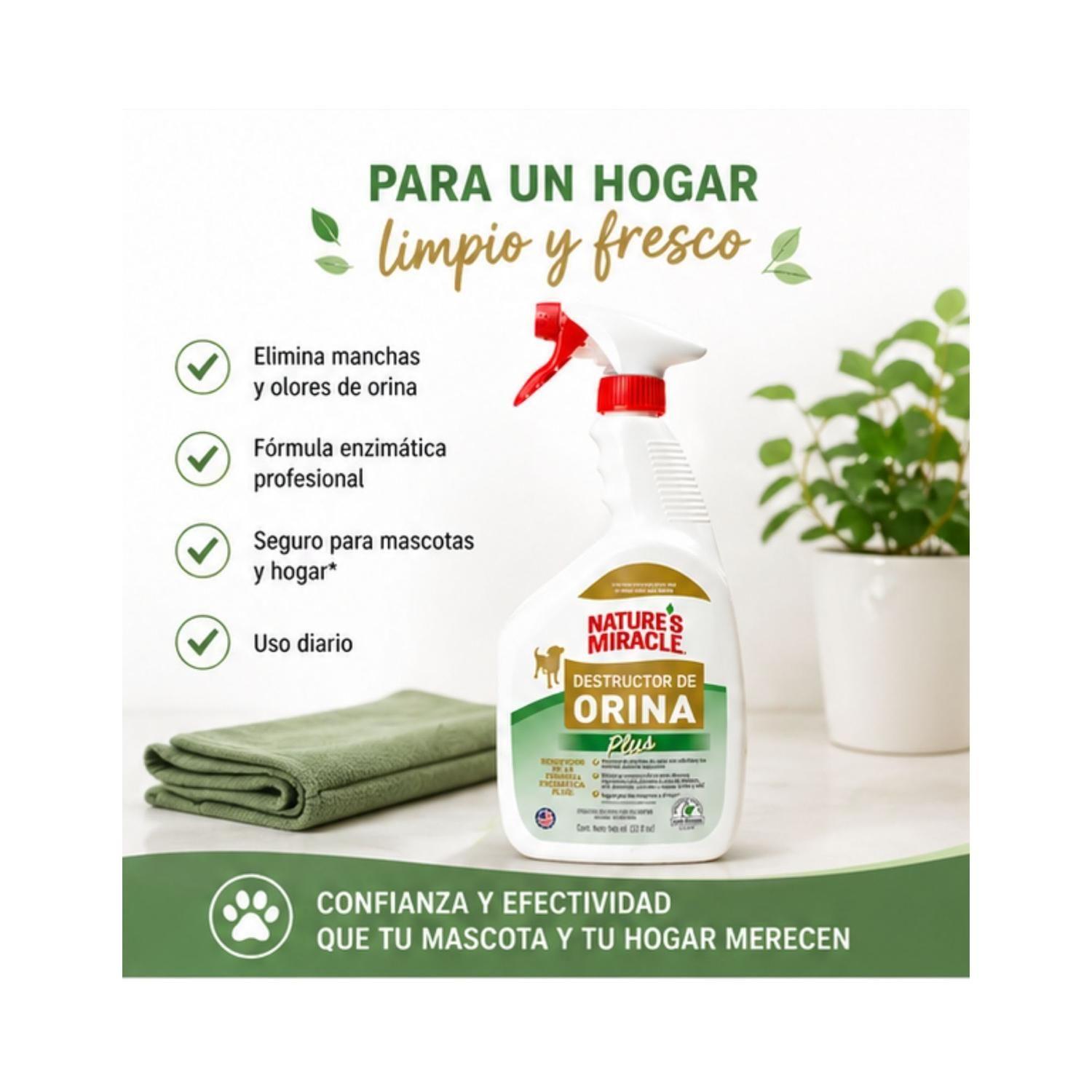 Eliminador Orina Perro Nature’s Miracle Plus 946 ml-4