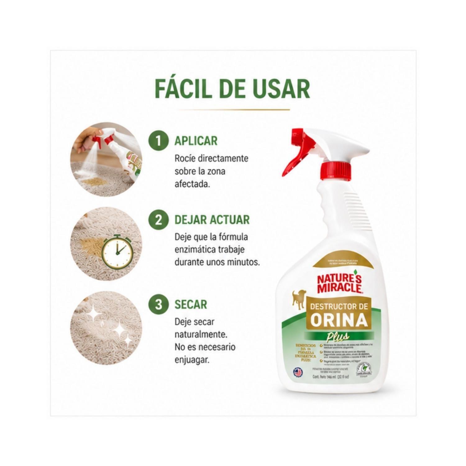 Eliminador Orina Perro Nature’s Miracle Plus 946 ml-5