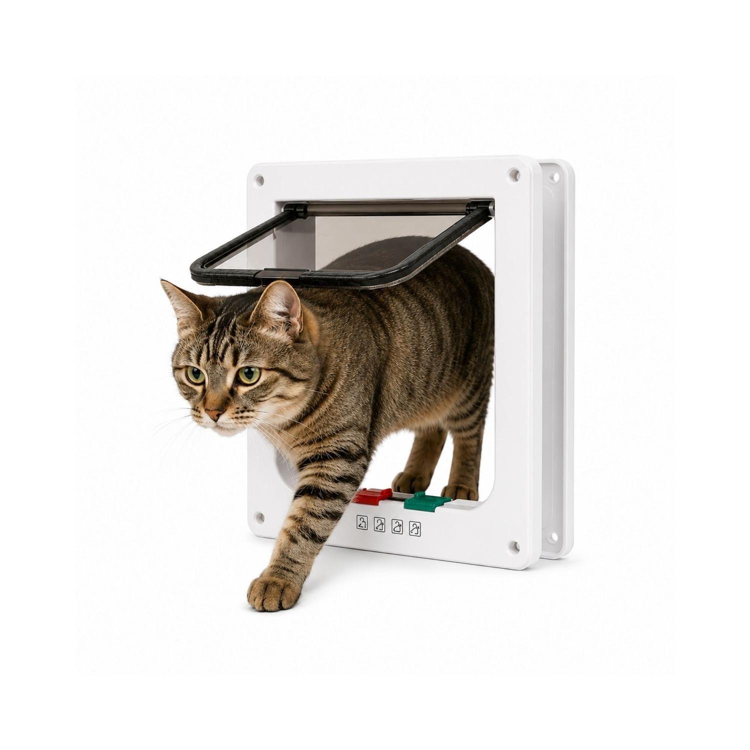 Puerta Para Gatos M 25x23cm Acceso Mascotas-0