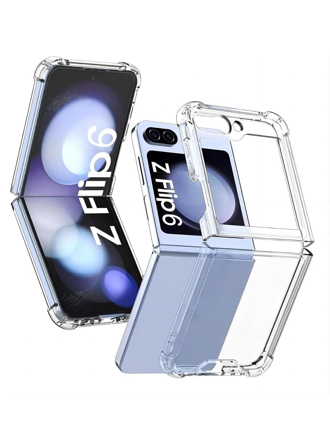 Carcasa Transparente para Samsung Z Flip 5 6 7 FE-5