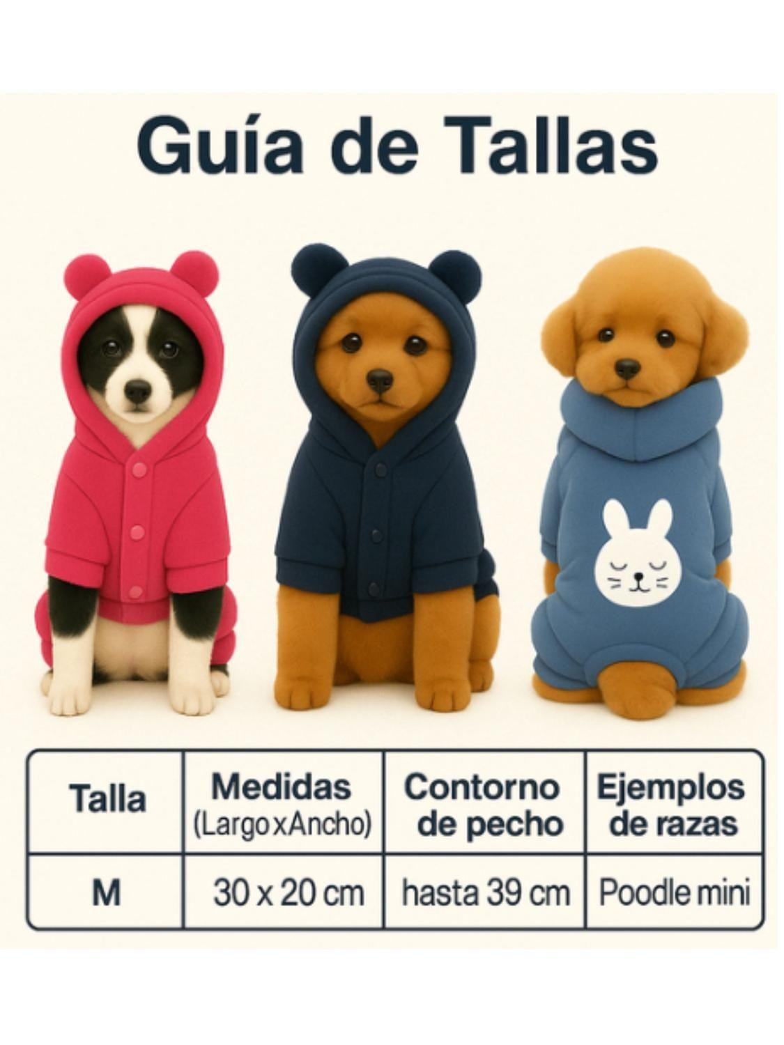 Ropa para mascota conejo polar Talla M 30x20 CM-3