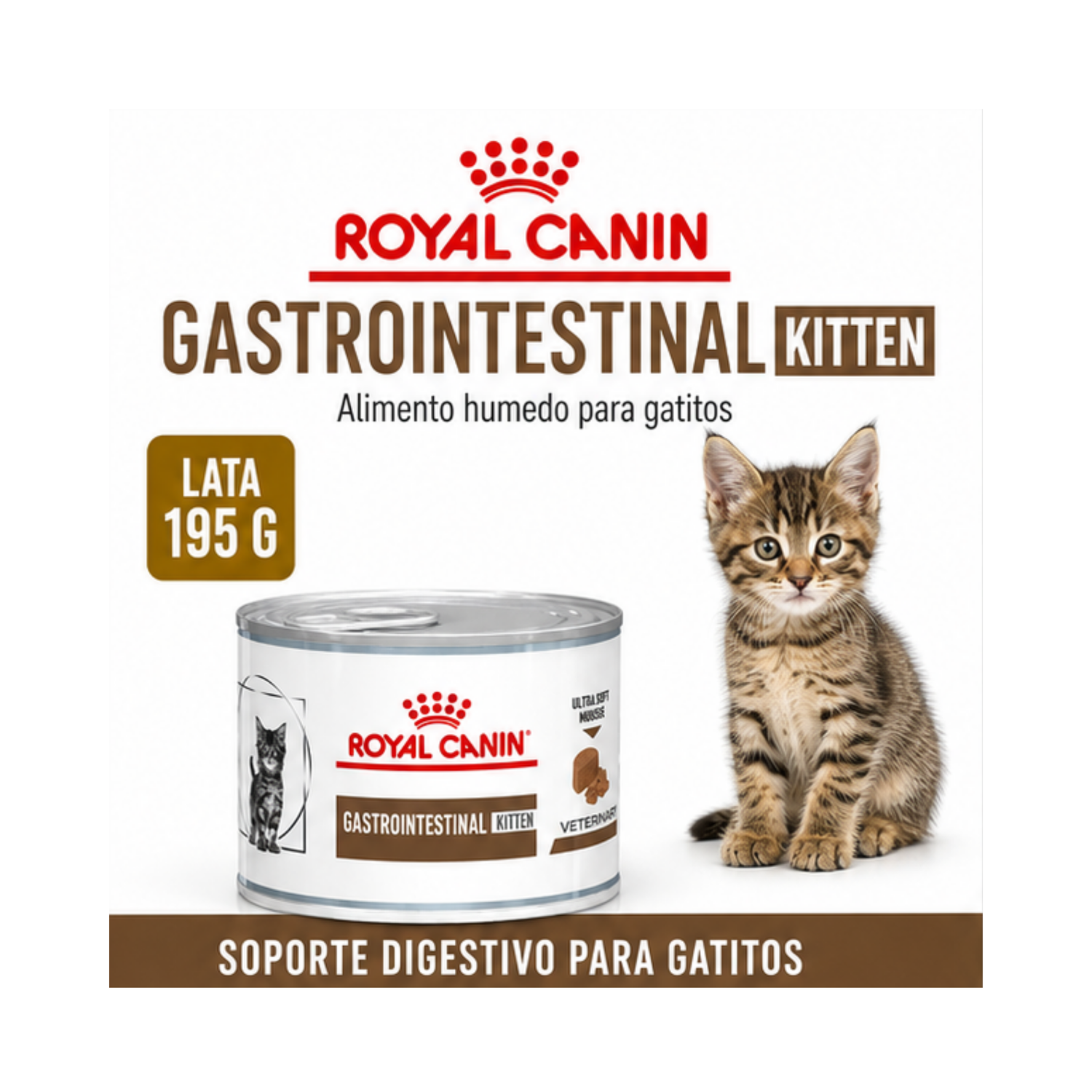 Lata Royal Canin Gastrointestinal Kitten 195gr-5