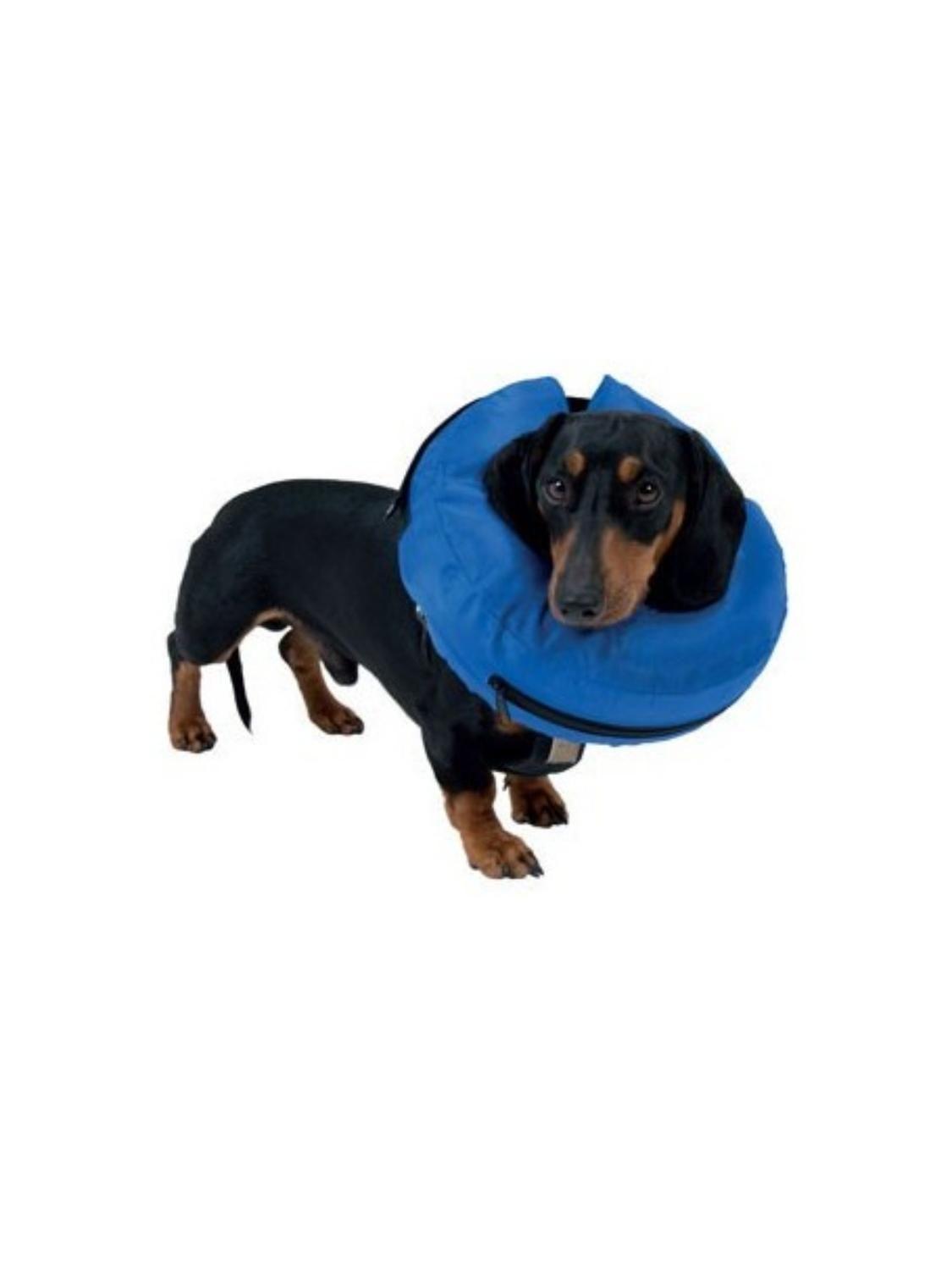 Collar Isabelino Inflable Para Mascotas Talla L 33-40cm-0