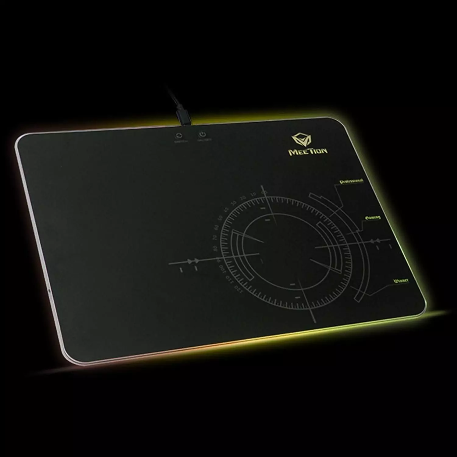 Mousepad Gamer RGB Antideslizante Meetion Backlit-5
