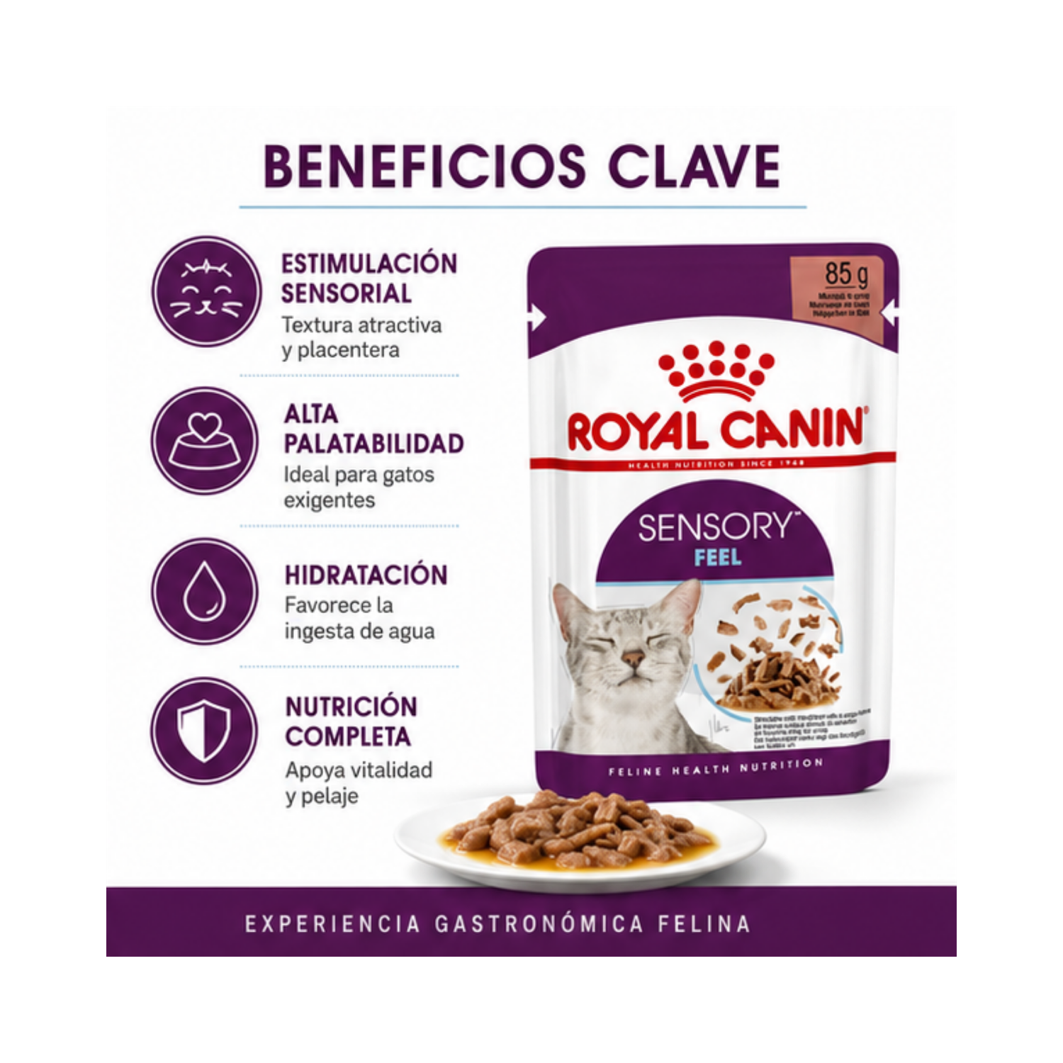 Royal Canin Sensory Feel Gato Sobre 85g - Alimento Húmedo-2