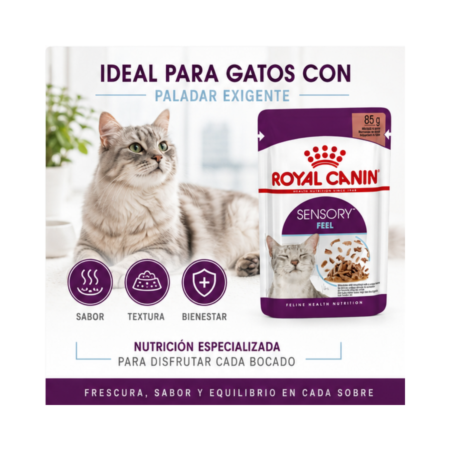 Royal Canin Sensory Feel Gato Sobre 85g - Alimento Húmedo-4