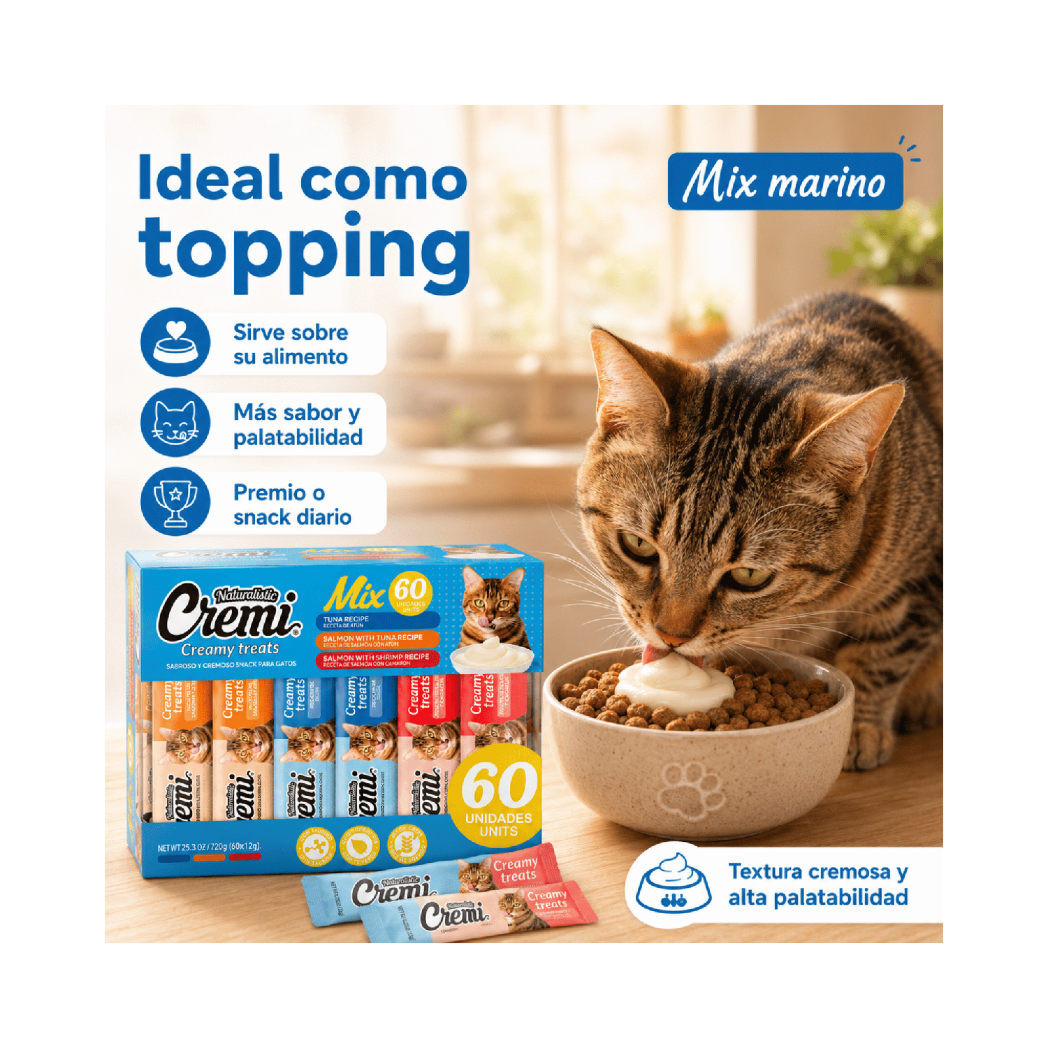 Snack Cremi Gato Mix Marino 60 Sachet 720g-2