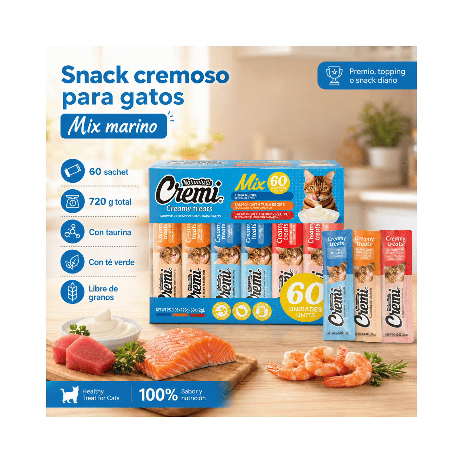 Snack Cremi Gato Mix Marino 60 Sachet 720g-4