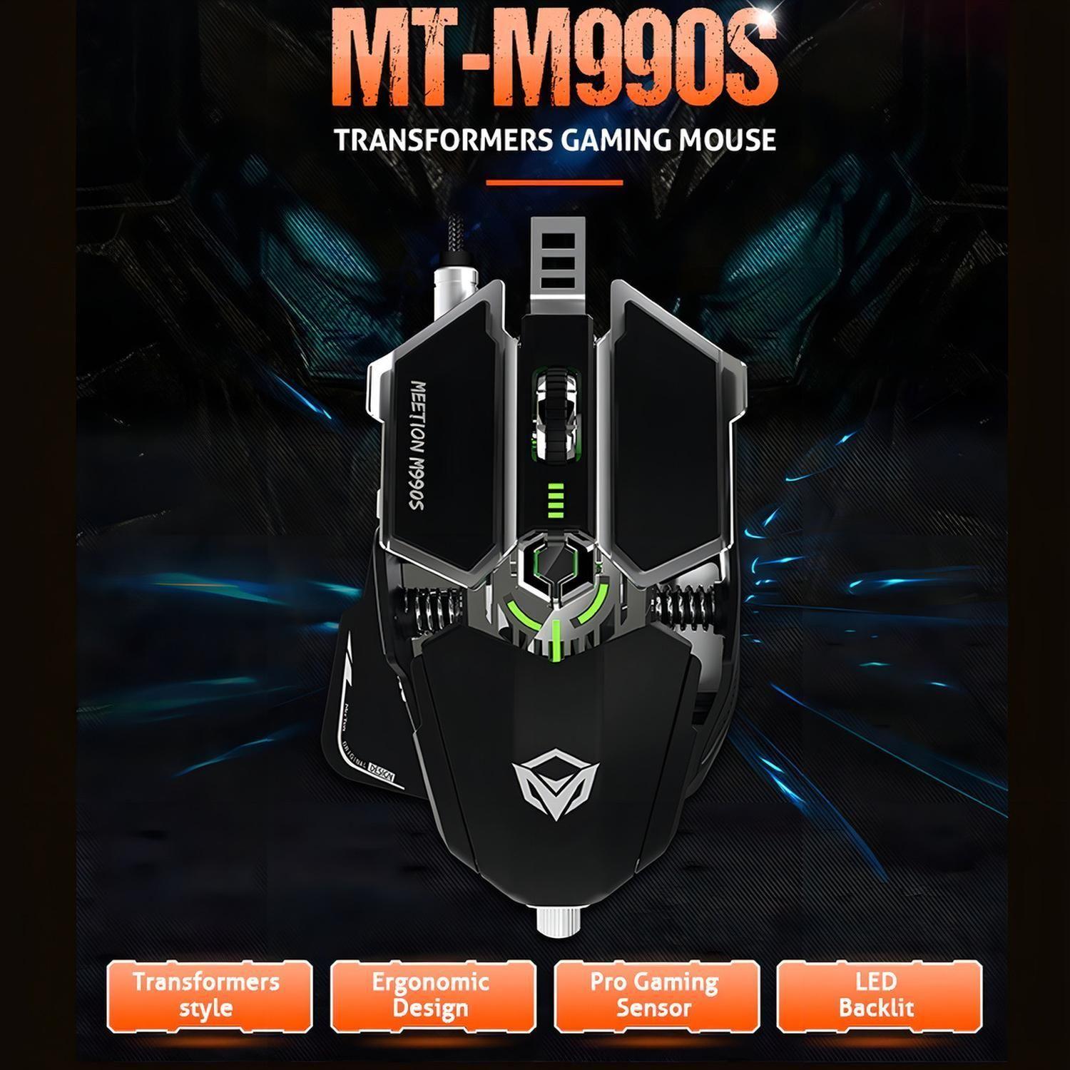 Mouse Gamer De Juego Meetiongame Series M990s Mt-m990s Black-3