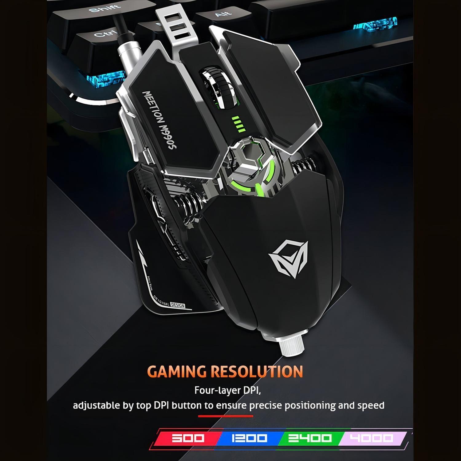 Mouse Gamer De Juego Meetiongame Series M990s Mt-m990s Black-5