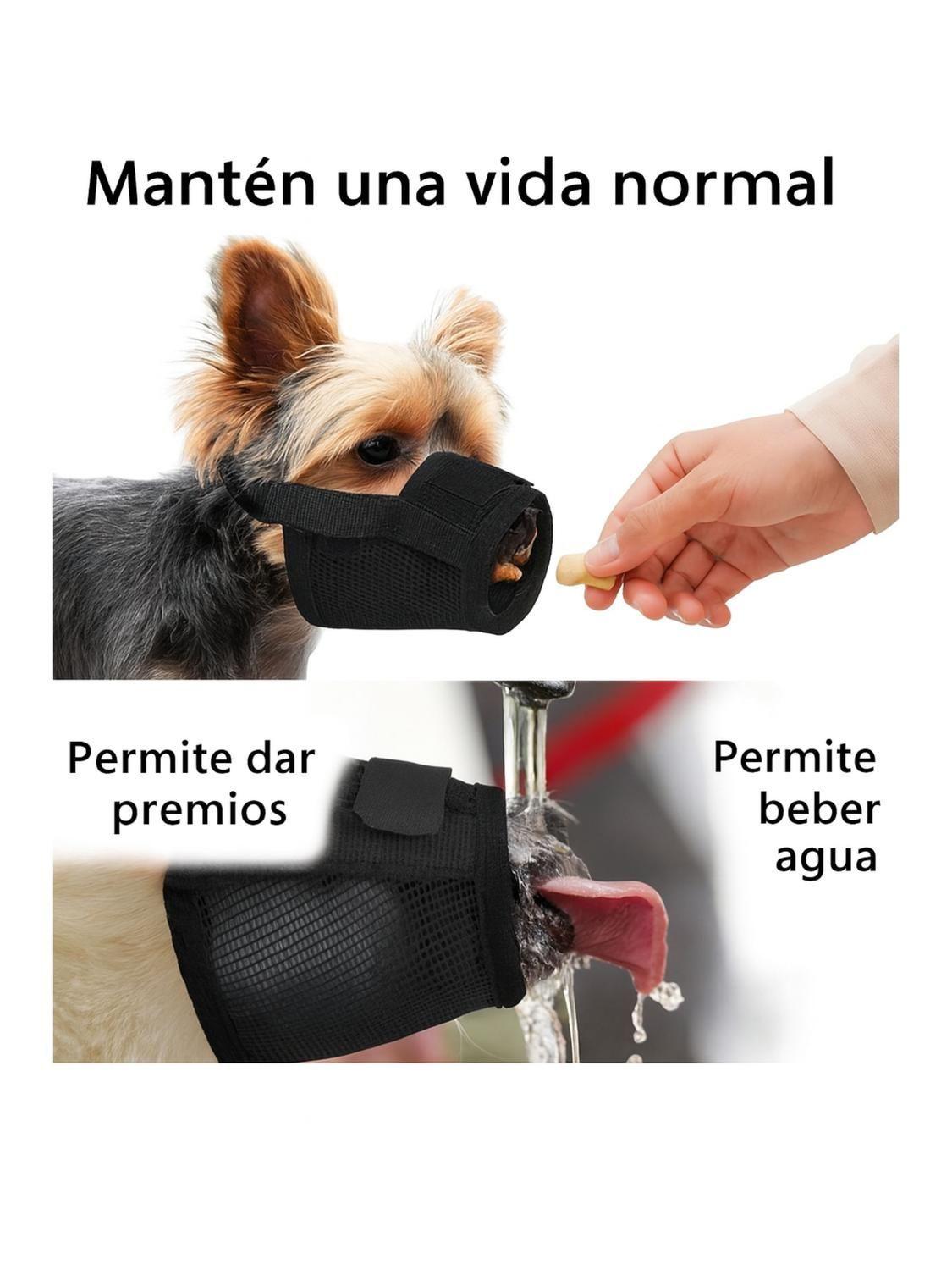 Bozal Ajustable con Velcro Perro Talla L 18x24 cm-3