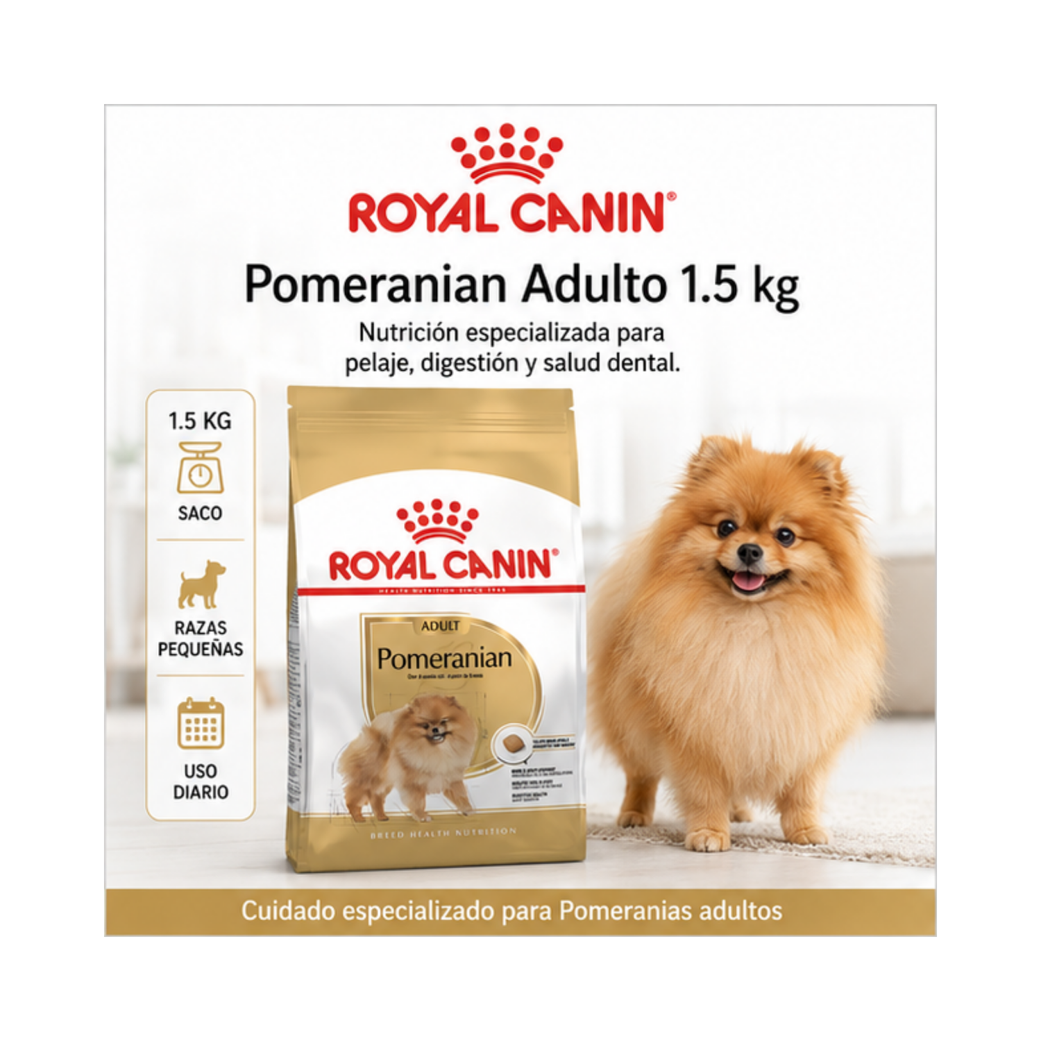 Royal Canin Pomeranian Adulto 1.5 kg-1