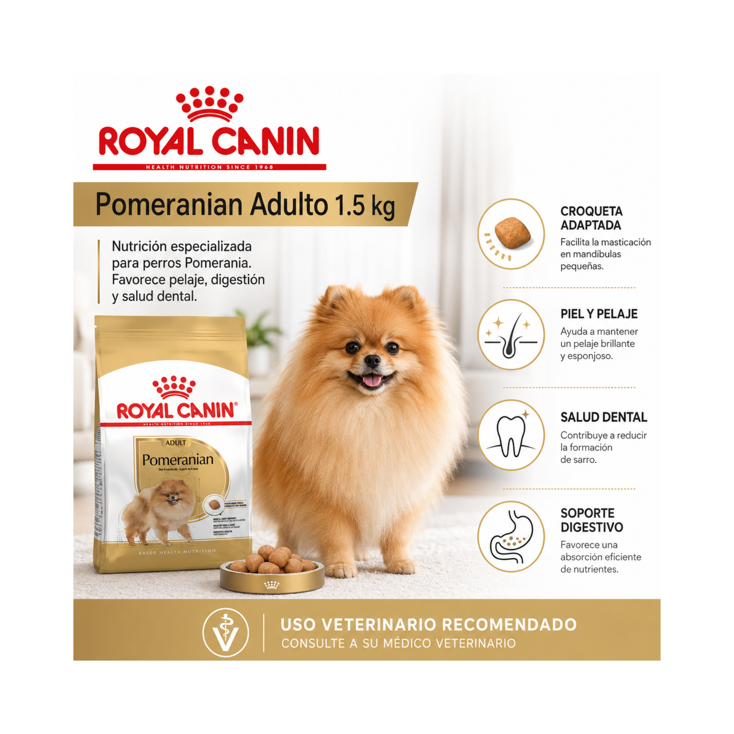 Royal Canin Pomeranian Adulto 1.5 kg-5