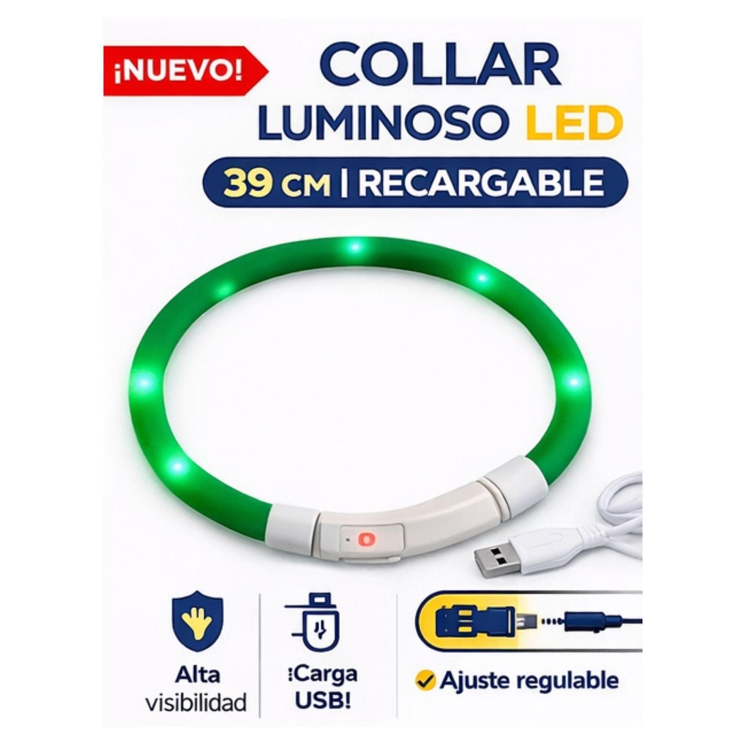 Collar LED Perro USB Recargable 39 cm 3-12 kg-2
