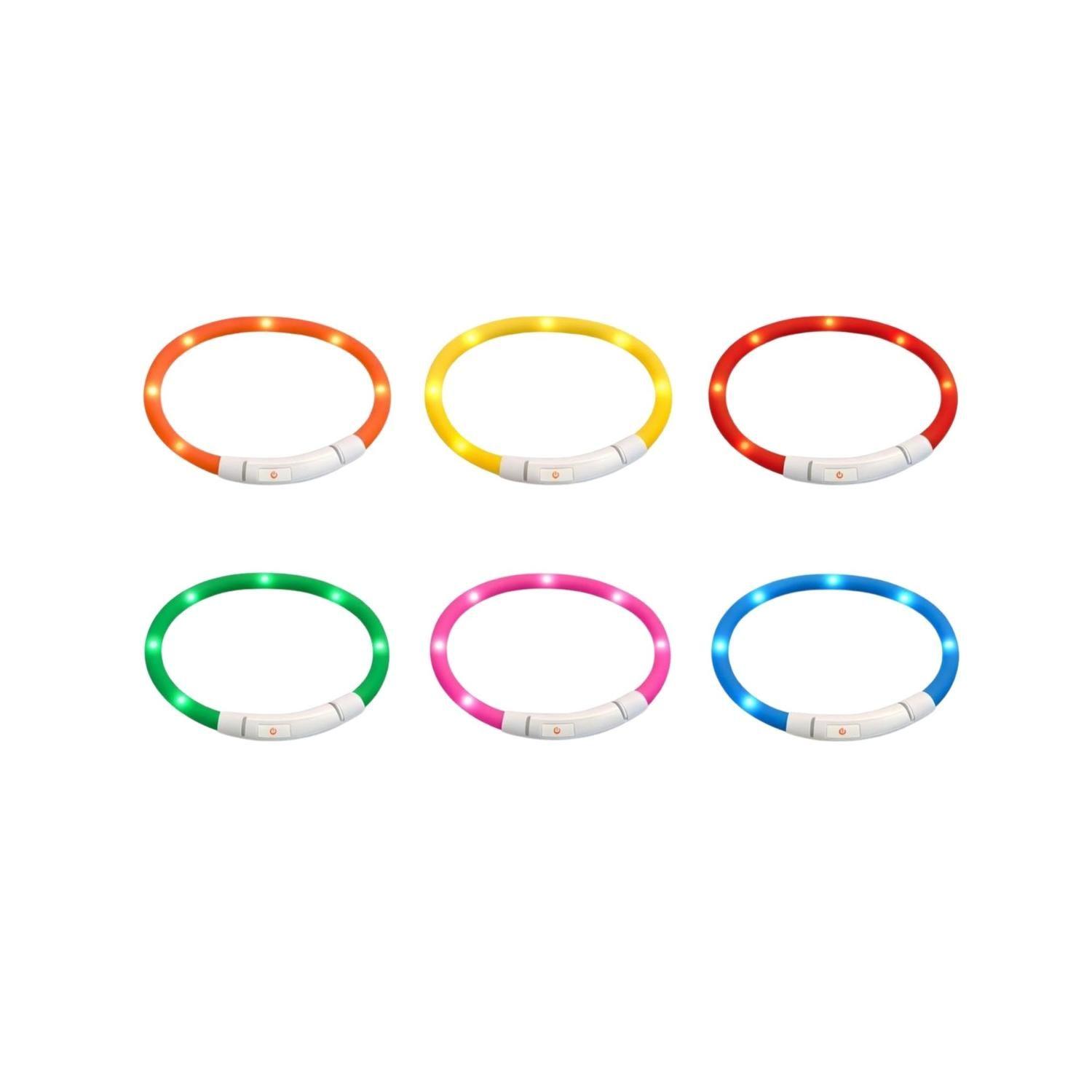 Collar LED Perro USB Recargable 39 cm 3-12 kg-9