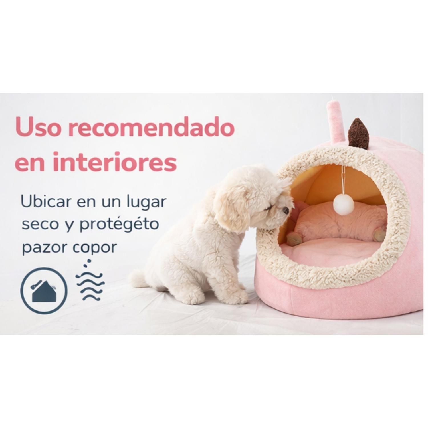 Cama Mascota Tipo Cueva Perro Gato Pequeño 35 cm-6