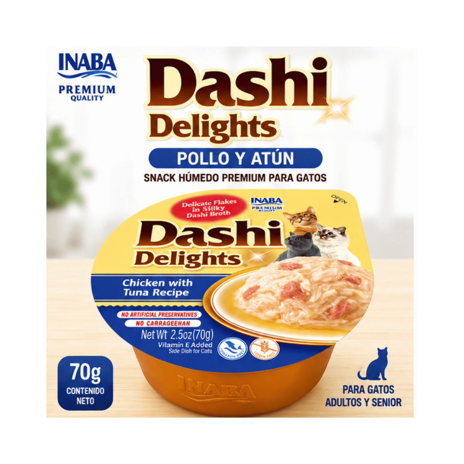 Churu Dashi Delights Pollo y Atún 70g Snack Húmedo Gato-4