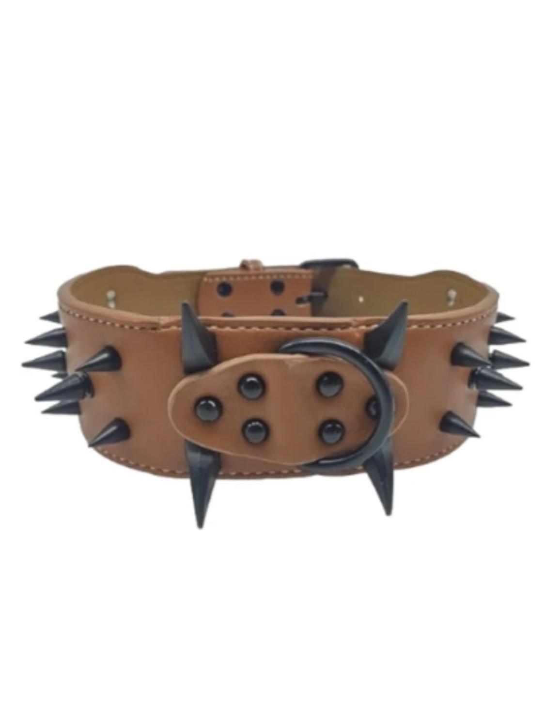 COLLAR DE PUAS REFORZADA PARA PERROS GRANDES - 60CM-0