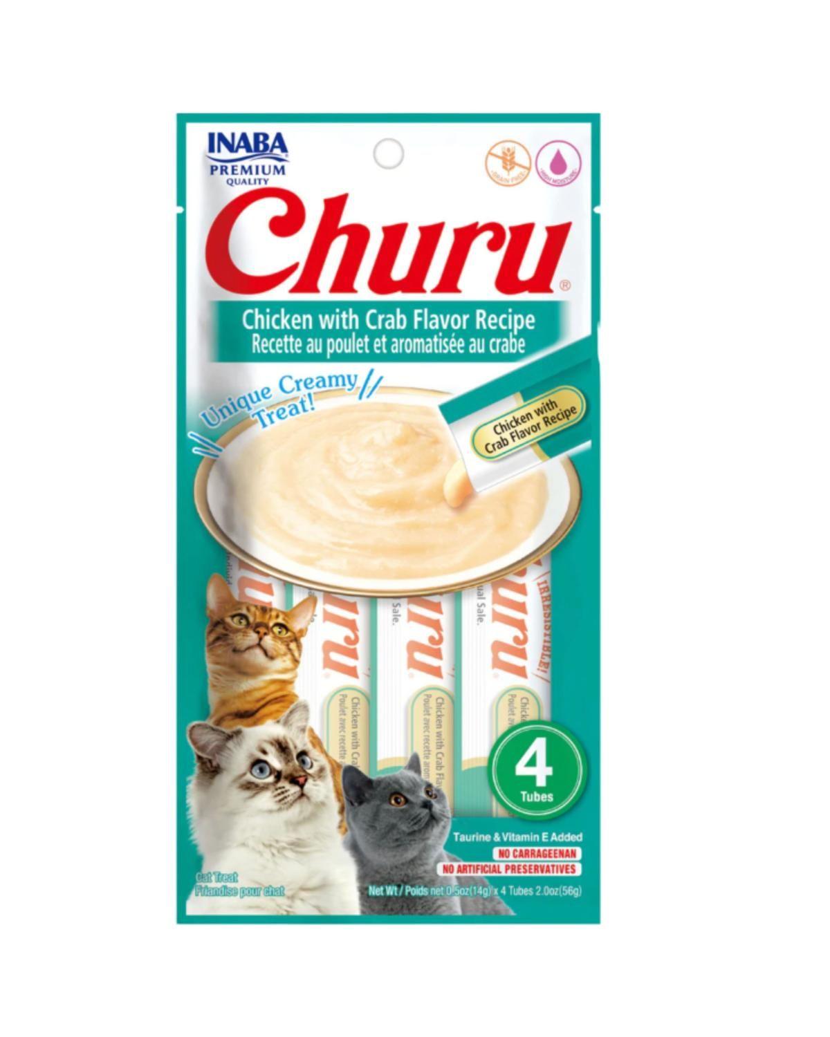 Churu Cat Pollo y Cangrejo 14g x4 | Pack 6 Unidades-2