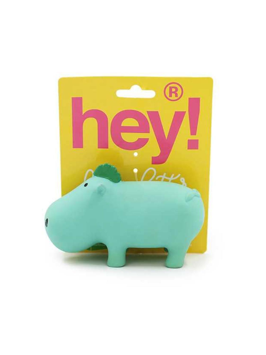 Juguete Hipopótamo Látex Hey! 13x8 cm Con Sonido Perros-2