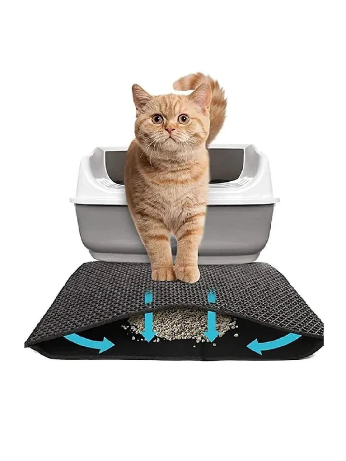 Alfombra Atrapa Arena para Gatos 45x65 cm-0