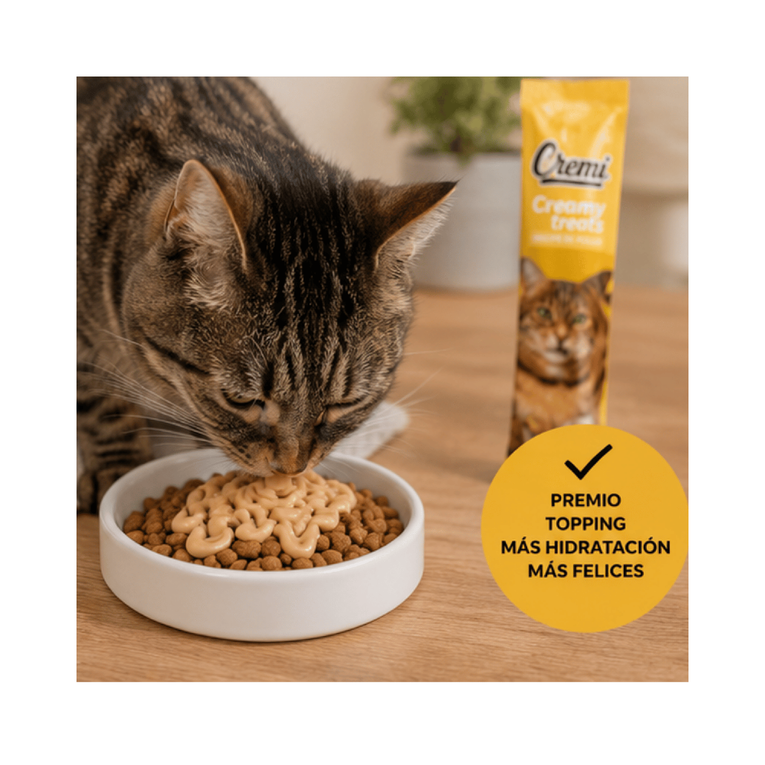 Snack Cremi Pollo Gato Naturalistic 5 Sachet 60g-3