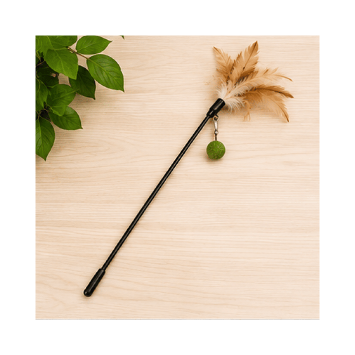 Varilla Pluma Y Bola Catnip Para Gato 50 Cm-8