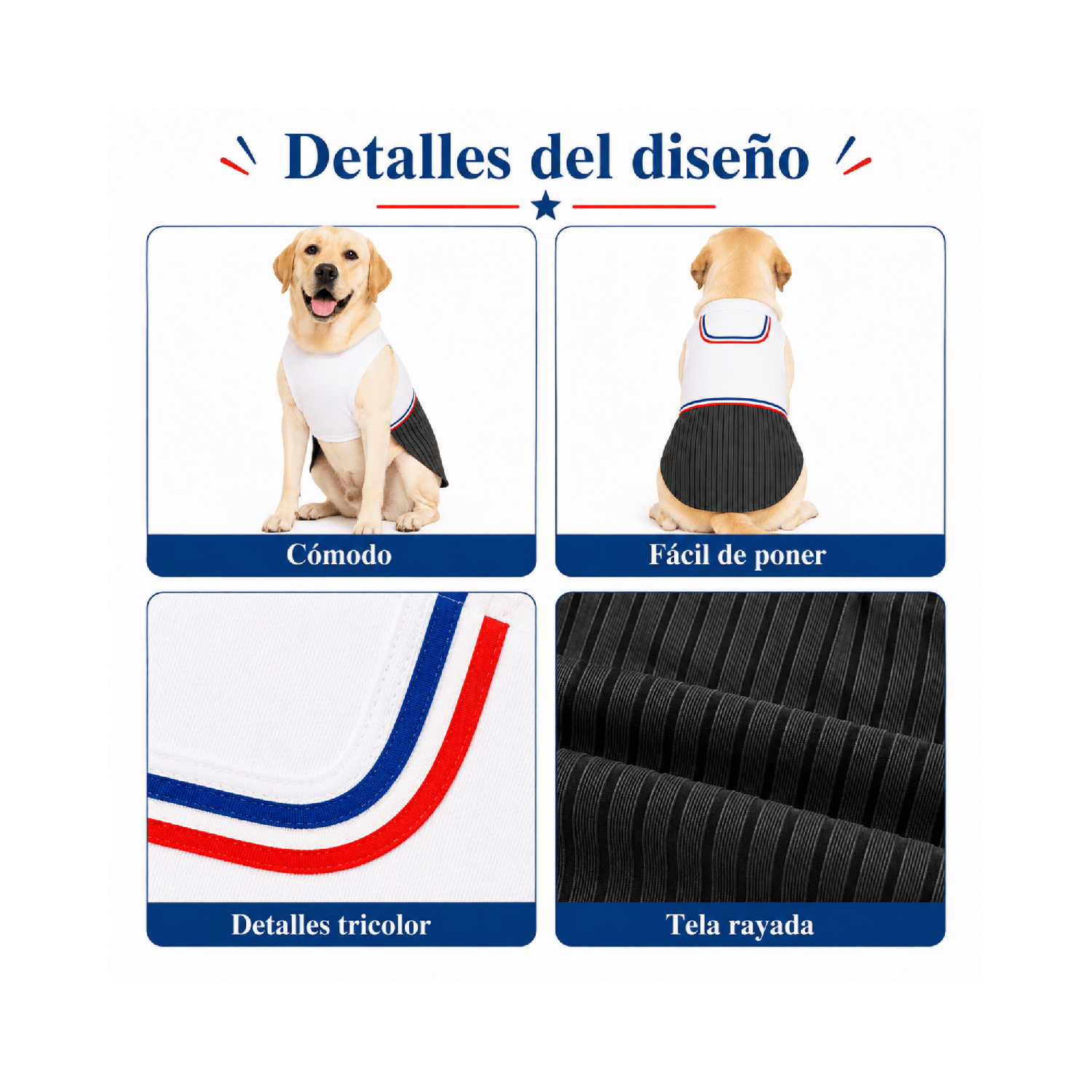 Traje de Huaso Chileno para Perro Talla 4XL-5