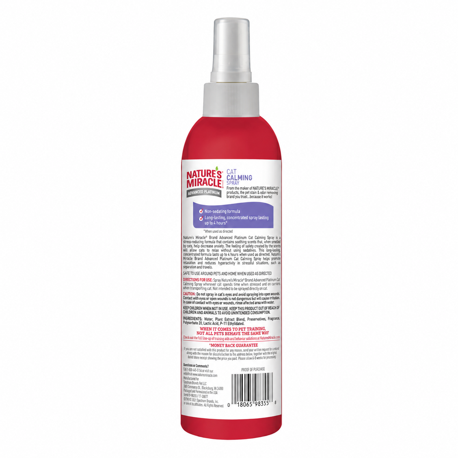 Spray Calmante Gatos Nature’s Miracle 236 ml-7