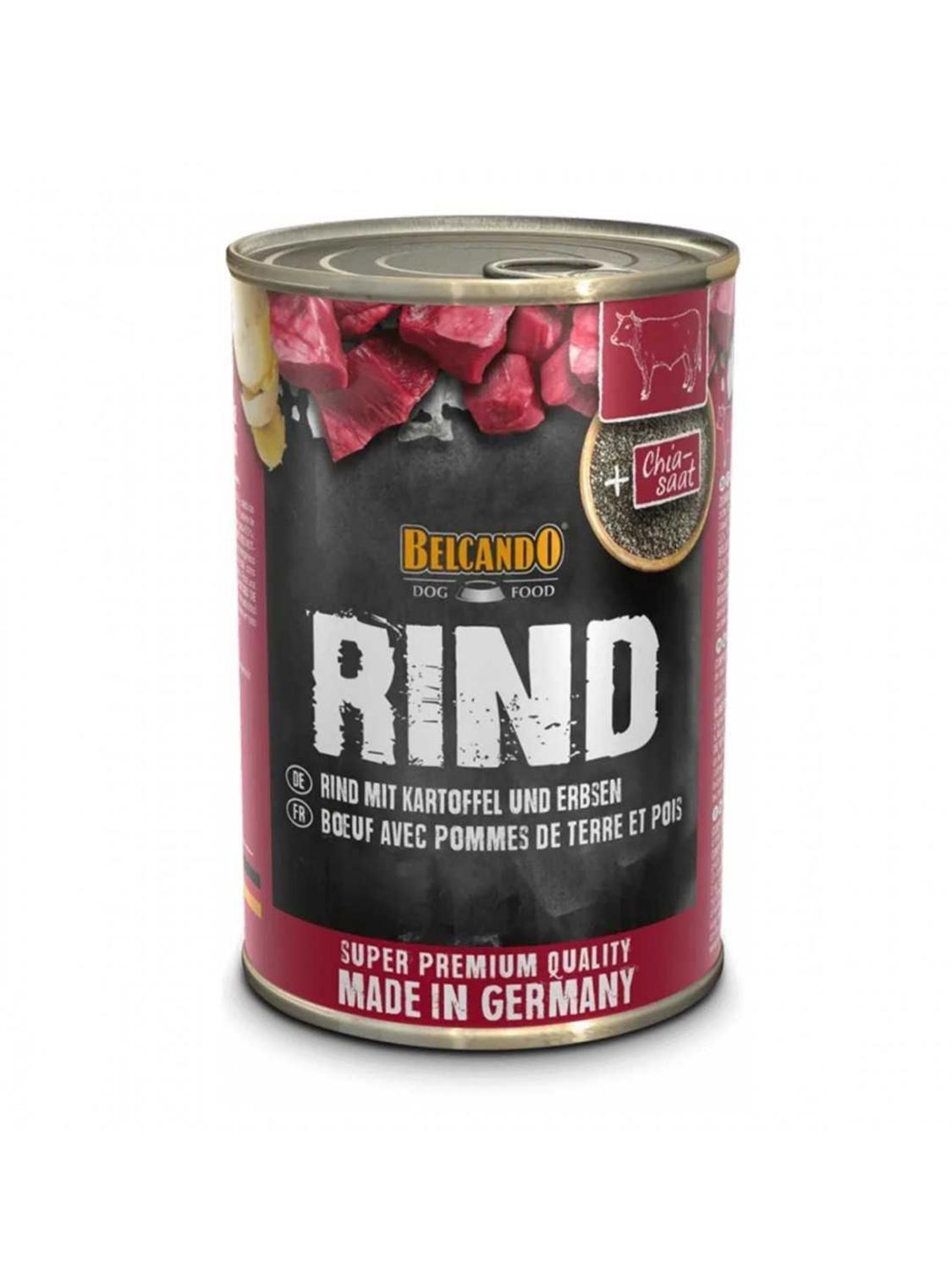 Alimento Belcando Rind Ternera Patatas - Lata De 400 Grs-0