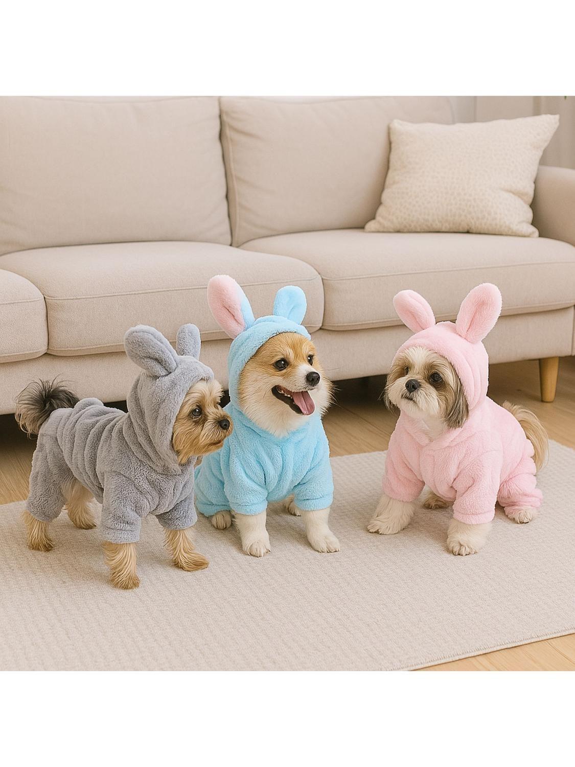 Ropa para mascota conejo orejas polar Talla M 32x20 CM-2