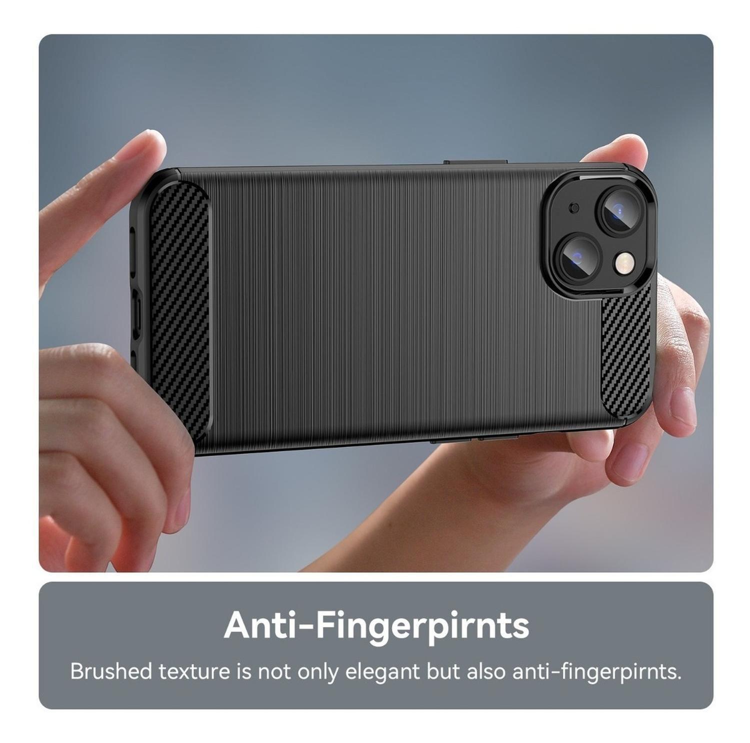 Carcasa para iPhone 14 Fibra de Carbono Antigolpes-5