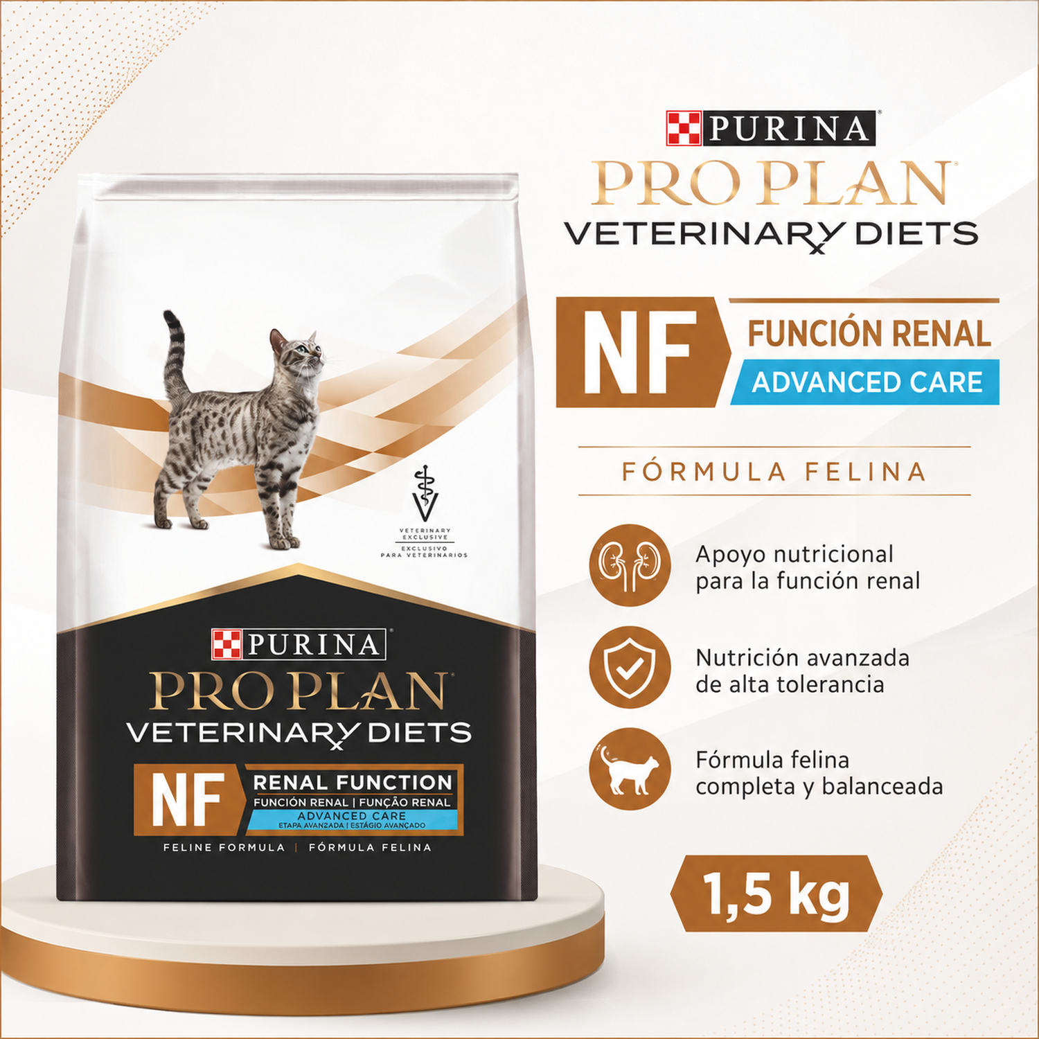 Pro Plan Veterinary Diets NF Renal Advanced Care Gato 1,5 Kg-6