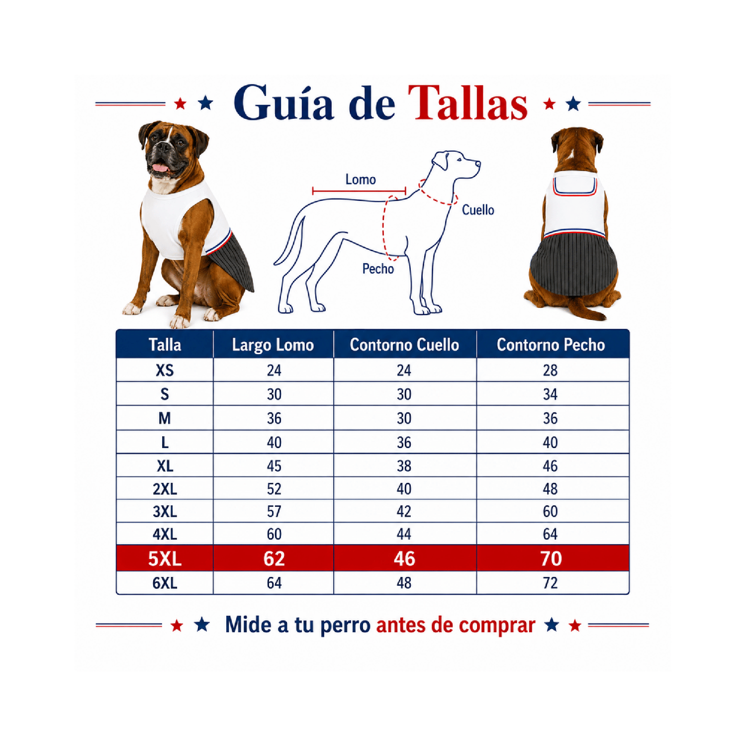 Traje de Huaso Chileno para Perro Talla 5XL-3