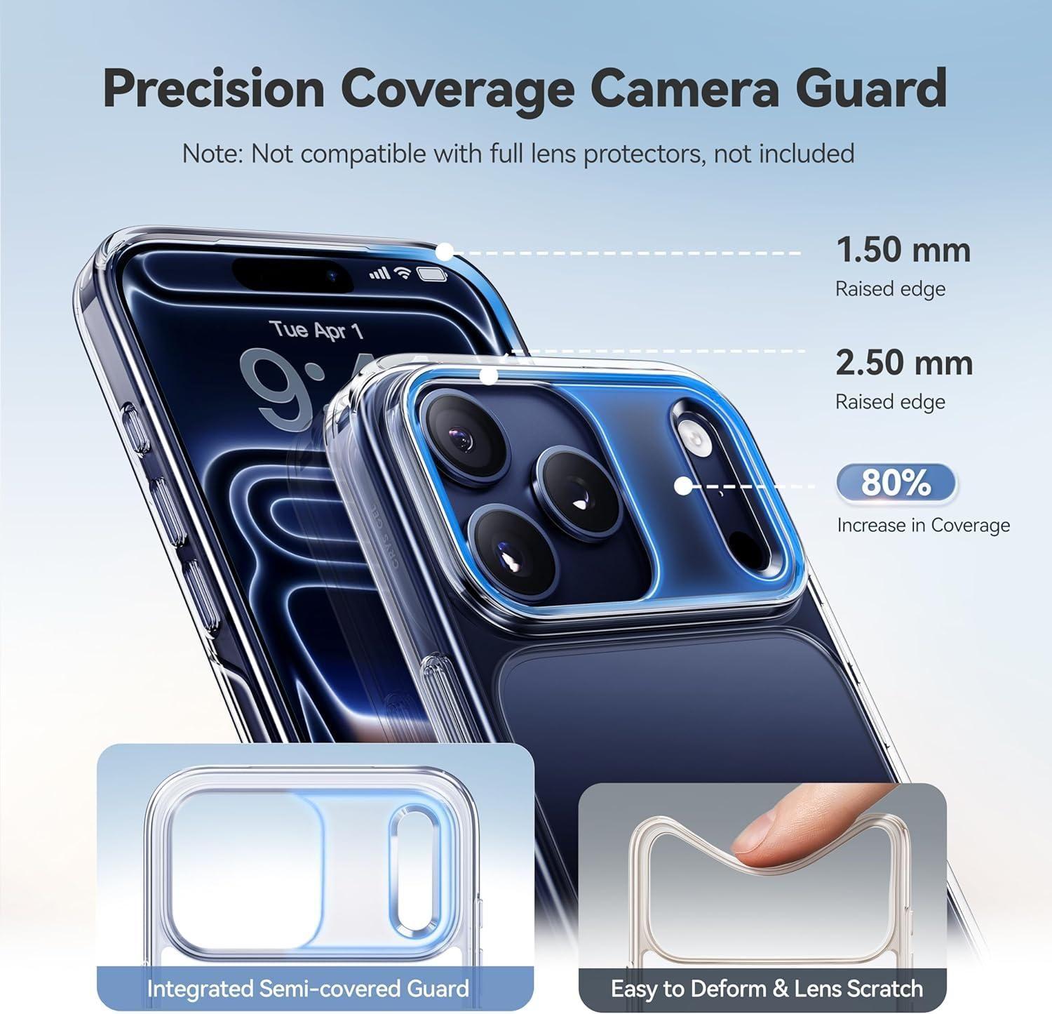 Carcasa para iPhone 17 Pro Max Transparente Antigolpe Silicona-3