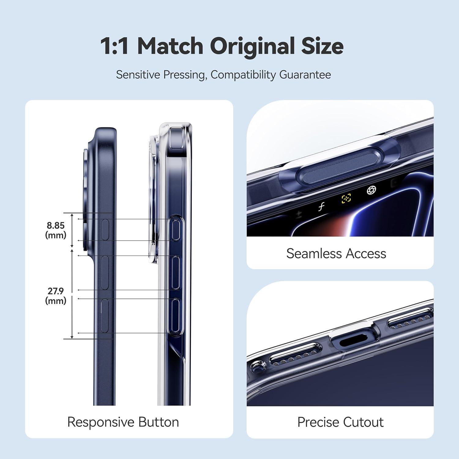 Carcasa para iPhone 17 Pro Max Transparente Antigolpe Silicona-5