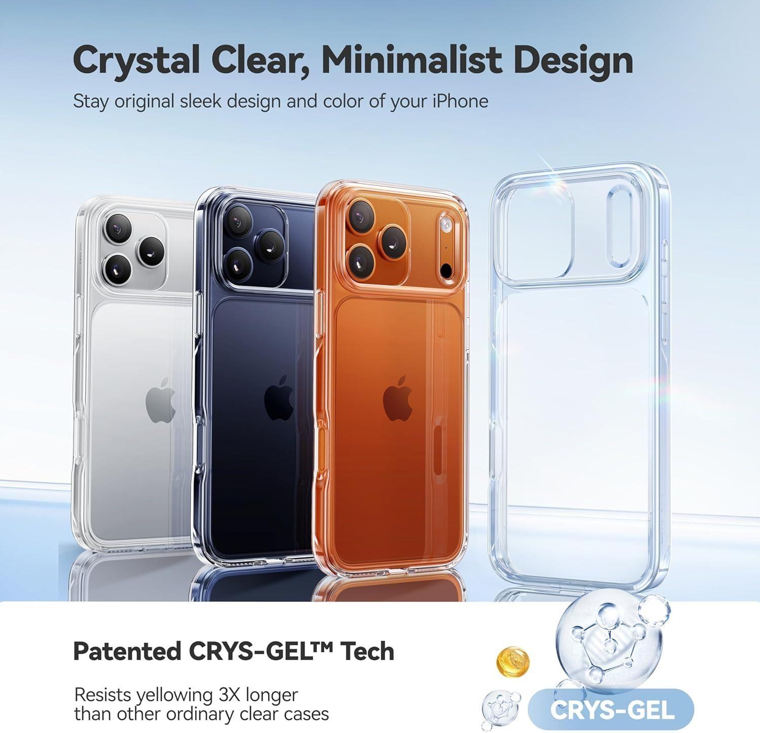 Carcasa para iPhone 17 Pro Max Transparente Antigolpe Silicona-7