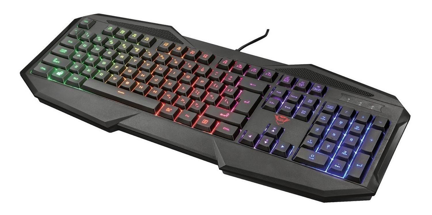 Teclado Gamer RGB Trust GXT 830-RW Avonn USB-4
