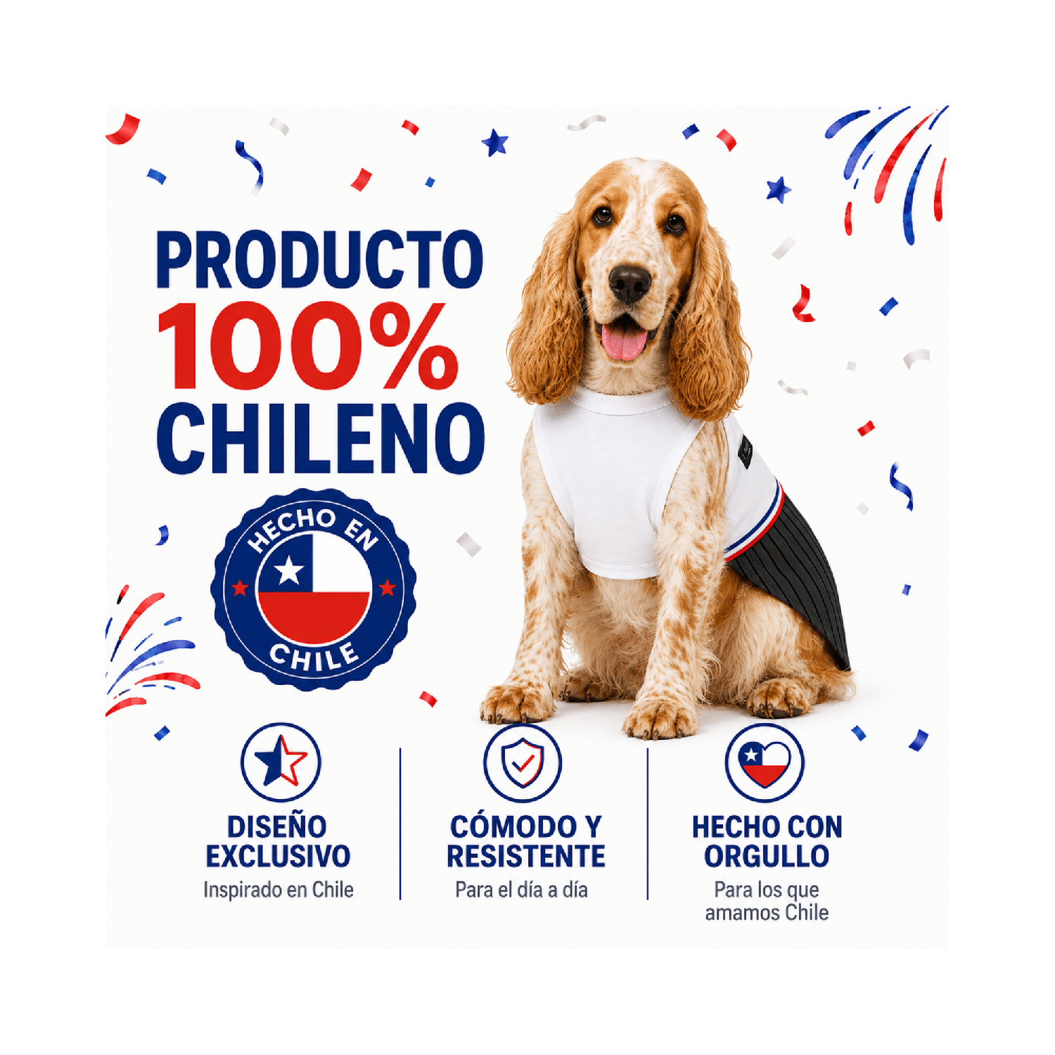 Traje de Huaso Chileno para Perro Talla XL-7