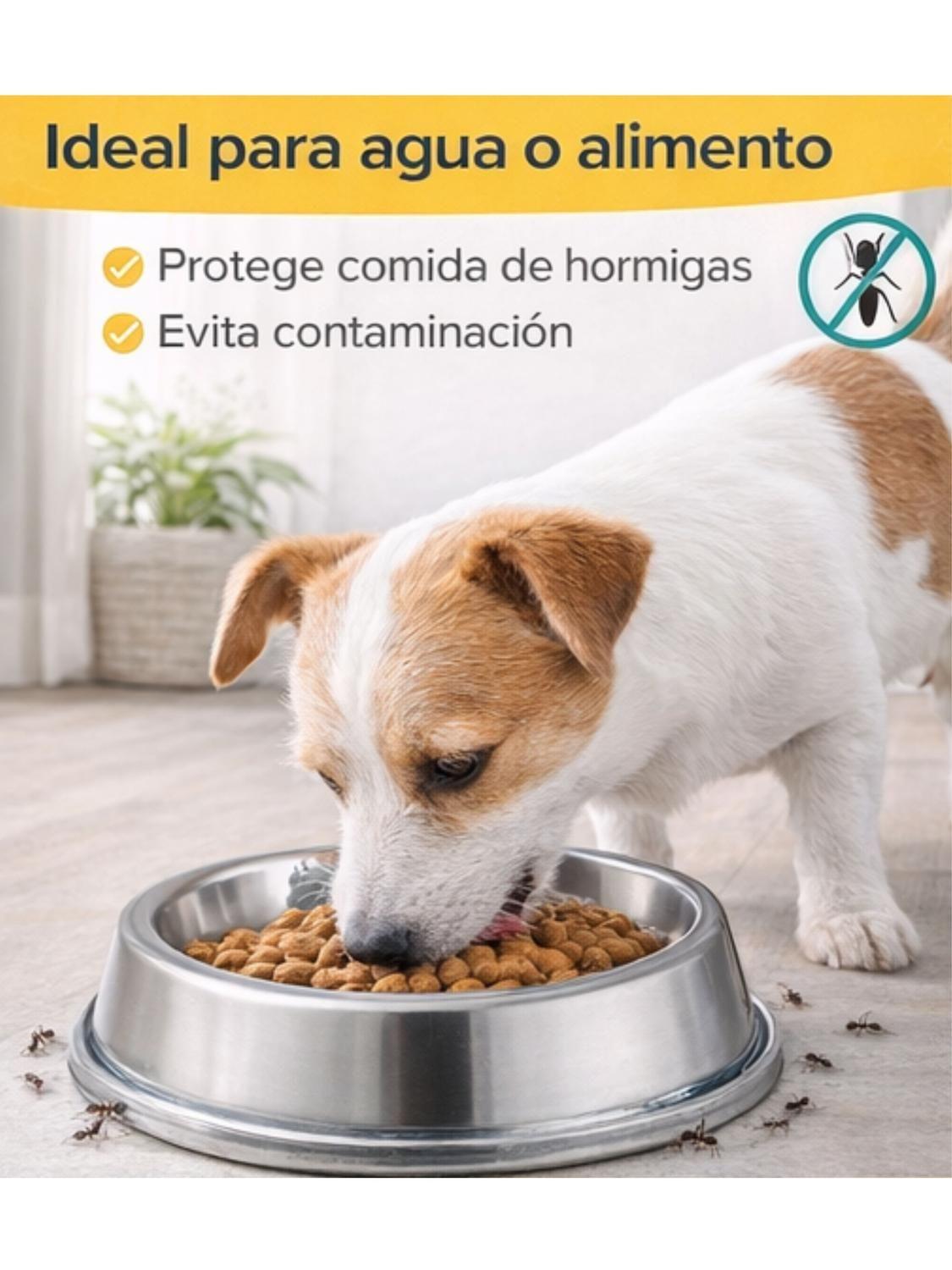 Plato Antihormigas Acero Inoxidable Mascotas XXL 2.7 L-3