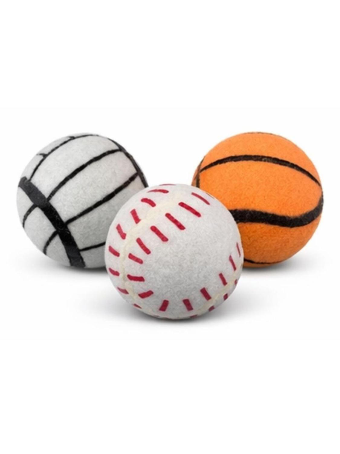 Pack 3 Pelotas con Sonido para Perros 7.6 cm-9